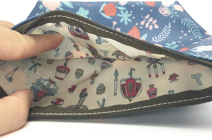 Hunger Flower Leaves Make-Up Cosmetic Tote Bag Carry Case, 14 Patterns (P1141706)