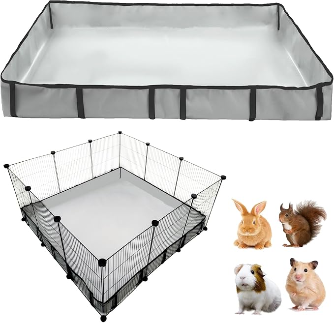 DZWLKJ Guinea Pig Cage Liner Tarp Bottom Waterproof and Washable Base Also for Rabbits, Bunny, Chinchesillas, Hedgehog, Ferrets and Other Small Animals(36x36 inches)