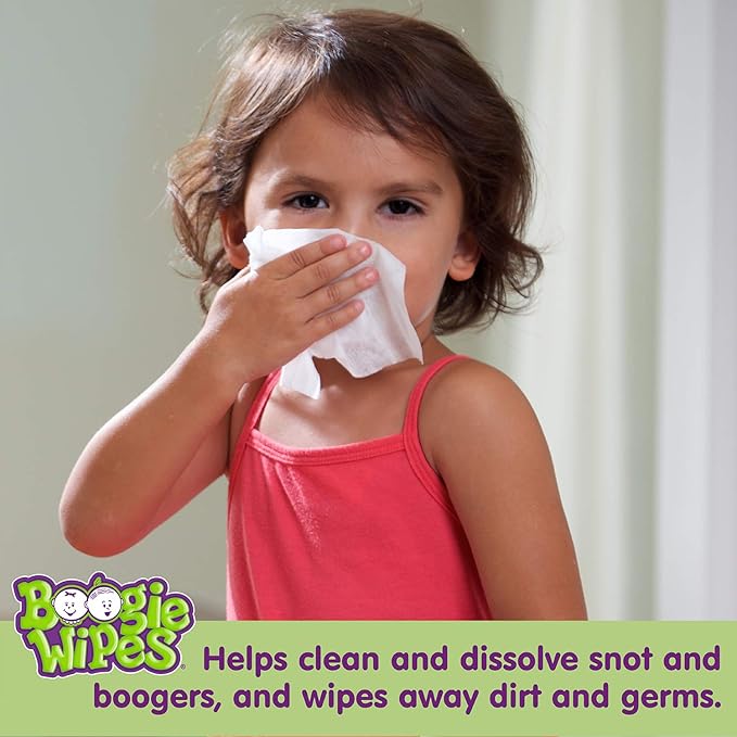 Baby Wipes by Boogie Wipes, Wet Wipes for Face, Hand, Body & Nose, Made with Vitamin E, Aloe, Chamomile and Natural Saline, Natural Lavender Scent, 30 Count, Pack of 6