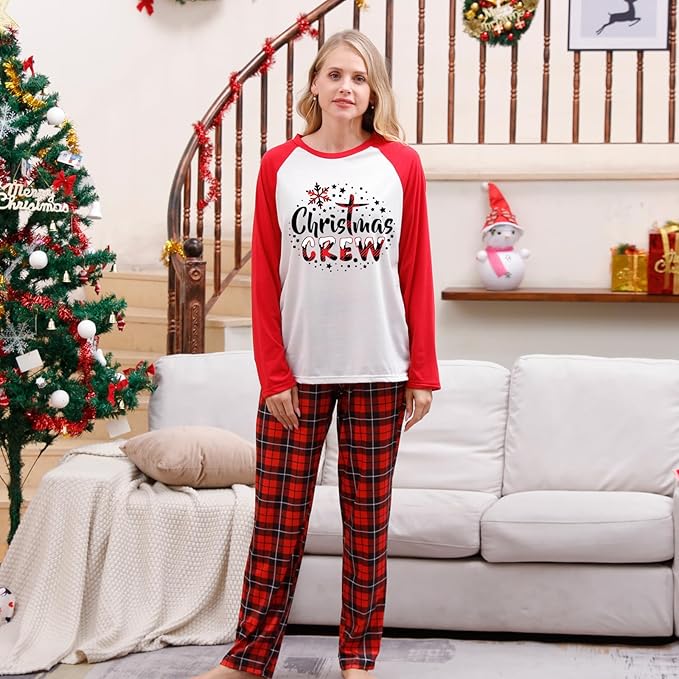 WephuPSho Christmas Family Matching Pajamas, Festive Xmas Jammies Sets for the Whole Family, Holiday Pjs Christmas