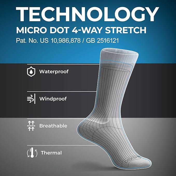 DexShell Waterproof Everyday Socks - Breathable Membrane, Quarter Crew Length for Walking, Commuting & All-Weather Comfort