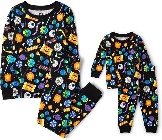 The Children's Place unisex-baby And Kids, Sibling Matching, Holiday Pajama Sets, Cotton