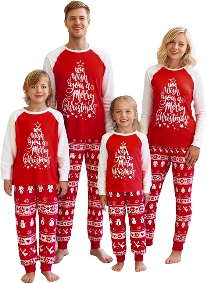 Christmas Pajamas for Family Matching Family Christmas Pajamas Set PJS Holiday Xmas Family Jammies Sleepwear