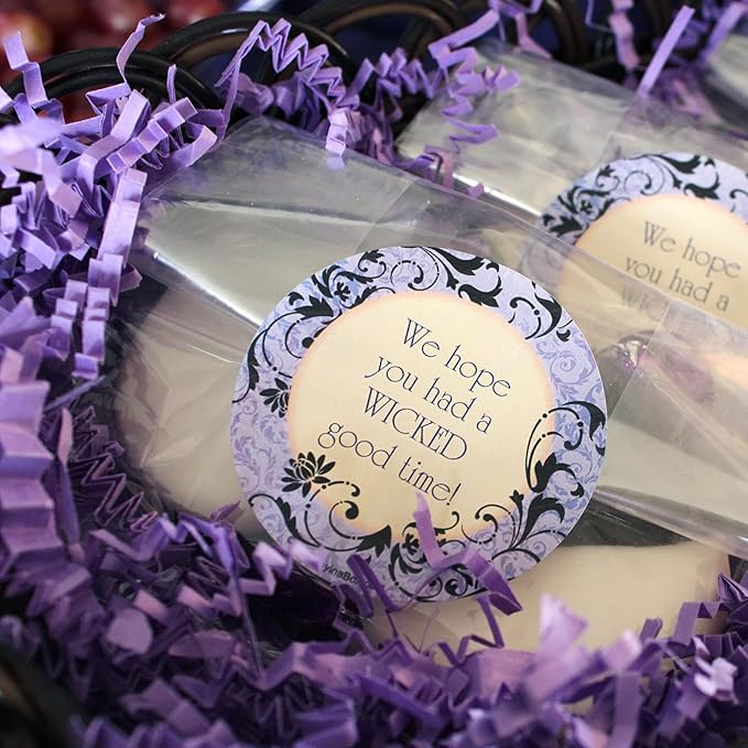 ZEBMOON 1 LB Purple Crinkle Cut Paper Shred Filler Great for Gift Wrapping, Basket Filling, Birthday, Wedding, Halloween, Thanksgiving, Christmas Day, New Year Party Decorations Filling Supplies