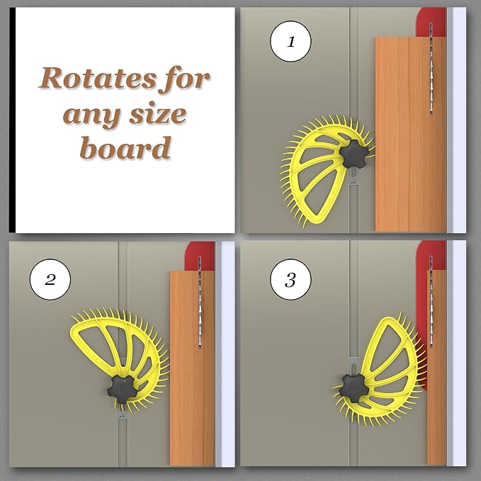 Hedgehog Spiral-Shaped Safety Featherboard - Easy One-Knob Setup | Premium DuPont Nylon Prevents Kickback for Perfect Cuts