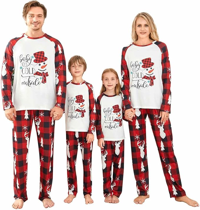 Christmas Pajamas for Family Matching Family Christmas Pajamas Set PJS Holiday Xmas Family Jammies Sleepwear