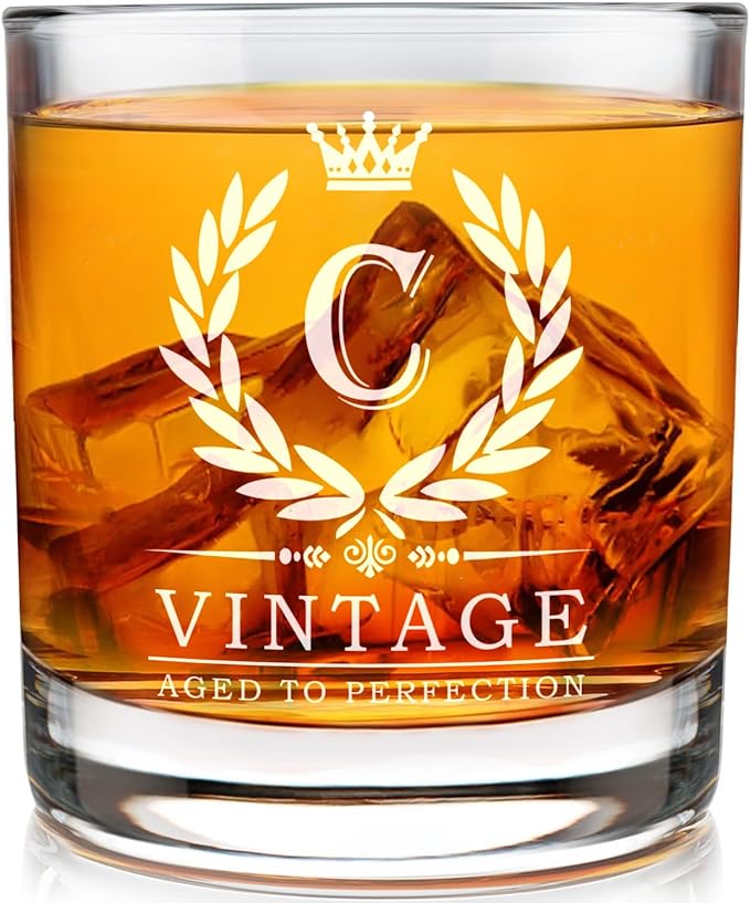 Old Fashioned Glasses Birthday Gifts for Men 11oz Personalized Whiskey Glass Engraved Monogram Drinking Glass for Man Custom Bourbon Gift For Dad Who Have Everything