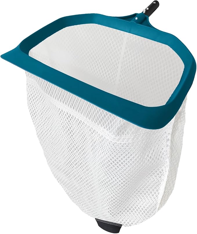 POOLWHALE Pool Skimmer Net - Upgrade Swimming Leaf Rake with Extra Wide Scoop Edge, Fine Mesh Nets for Pool Cleaning Leaves, Debris (Not Pole)