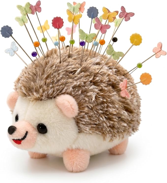 Sizobi Cute Hedgehog Pin Cushion for Sewing,Needle Holder Sewing Pin Holder | Soft Plush Needle Holder,Sewing Supplies Accessories Gift for Quilting, Embroidery, DIY Crafts(Sewing Pins Not Included)