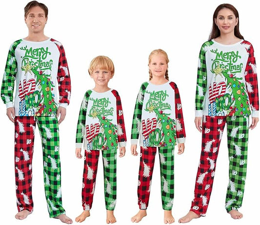 Christmas Pajamas for Family Matching Family Christmas Pajamas Set PJS Holiday Xmas Family Jammies Sleepwear