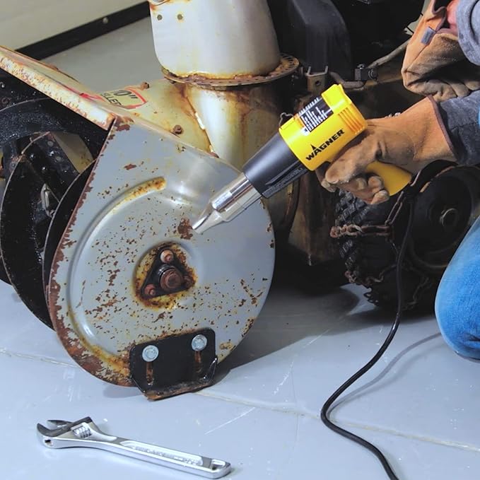 Wagner Spraytech 2417344 HT1000 Heat Gun Kit, 3 Nozzles Included, 2 Temp Settings 750ᵒF & 1000ᵒF, Great for Shrink Wrap, Soften Paint, Bend Plastic Pipes, Loosen Bolts and More