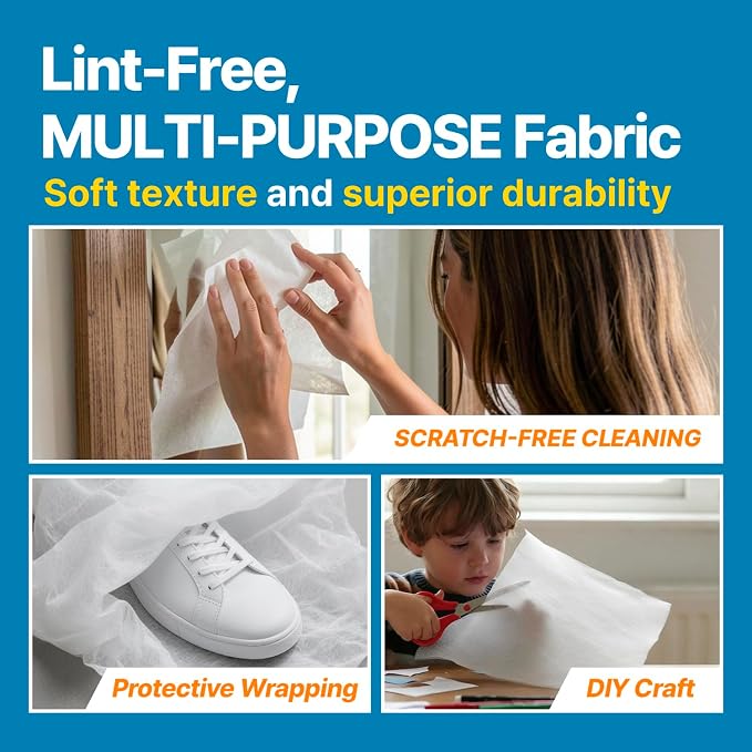 T TORTO9 Non-Woven Bird Cage Liners 31 x 21.5 Inch (120 Sheets) – Absorbent, Lint-Free Disposable Cage Tray Liners for Large Bird Cages