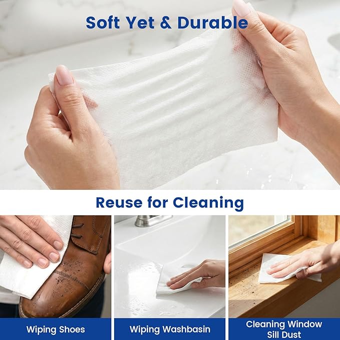 BigOtters 100PCS Compressed Towels, Disposable Face Towels for Travel Cleaning Supplies, Expandable Wipes Tablets Survival Gear and Supplies for Outdoors Camping Hiking Hotel