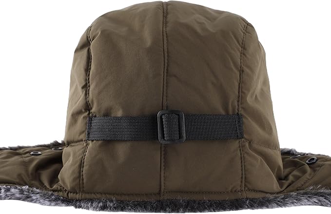 Connectyle Trapper Hat for Men Women Faux Fur Winter Hat with Ear Flaps Water-Resistant Hunting Hats Ushanka Skiing Cap