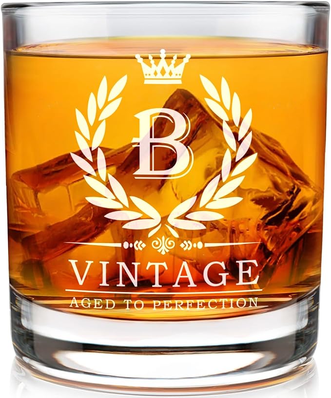 Old Fashioned Glasses Birthday Gifts for Men 11oz Personalized Whiskey Glass Engraved Monogram Drinking Glass for Man Custom Bourbon Gift For Dad Who Have Everything