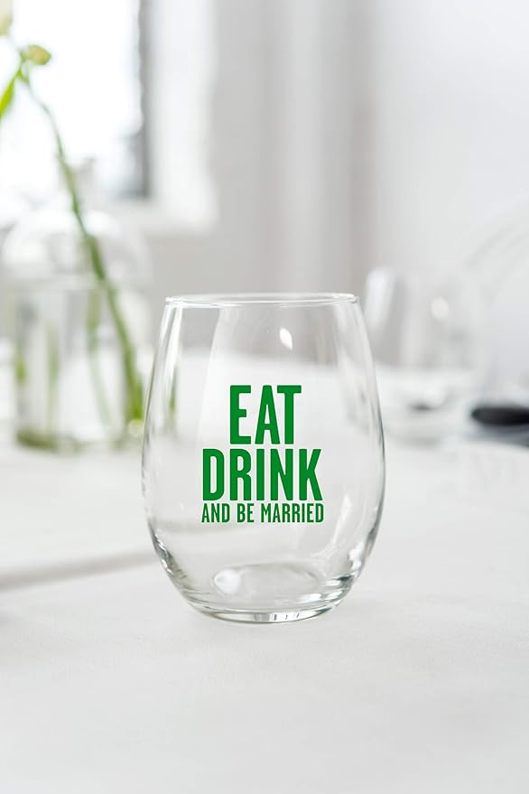 WEDDINGSTAR Personalized Small Stemless Wine Glass 9oz - 168 pack