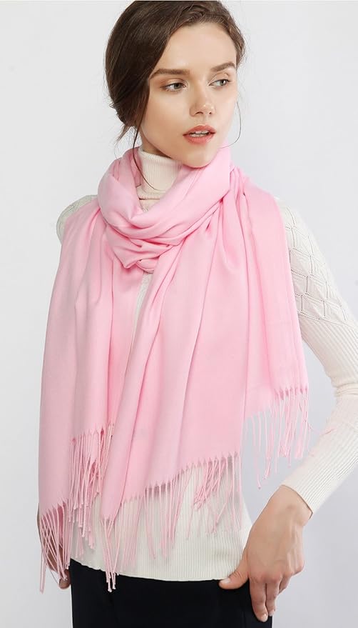 RIIQIICHY Women's Scarf Pashmina Shawls and Wraps for Evening Dress Bridesmaid Wedding Bridal Winter Warm Long Large Scarves