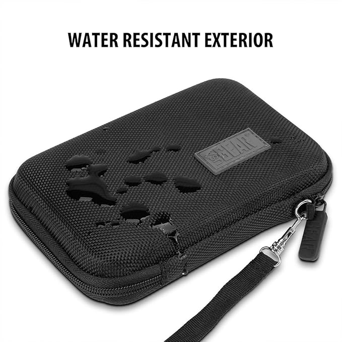 USA Gear Portable WiFi Hotspot for Travel Carrying Case - Internet Booster Case with Wrist Strap Compatible with 4G LTE Wi-Fi Mobile Hotspots from Verizon Orbic, Netgear, Huawei, GlocalMe - Black