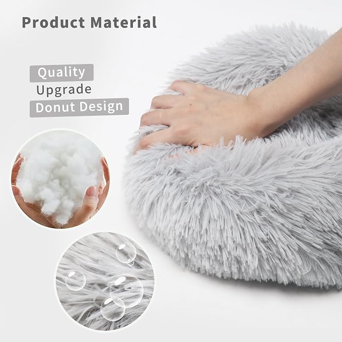 Bunny Bed Rabbit Hideout for Guinea Pig | Soft & Comfortable Small Animal Bedding Cozy Bed Mat Warm Hideaway Cage Accessories Light Grey