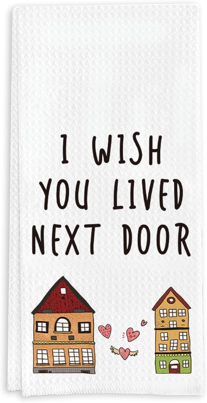Tea Towel for Female Friends, Friendship Gift for Friends, Water-Absorbent Quick-Drying Dish Towel 16 * 24in