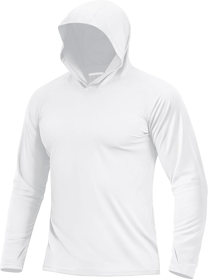 Boladeci Men's UPF 50+ Sun Protection Lightweight Hoodie Shirts Long Sleeve Fishing Shirt SPF UV Hiking Swim
