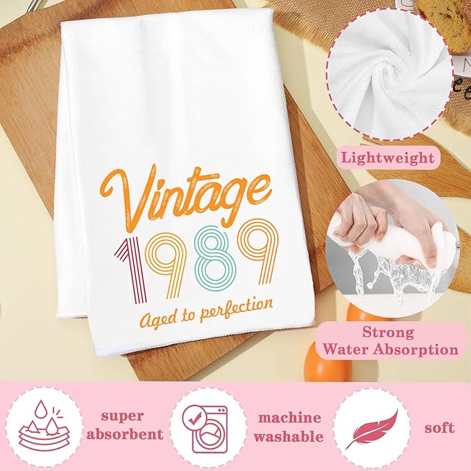 22th Birthday Gifts for Her Him,2003 Birthday Gifts Hand Towels for Her Him Friends Turning 22,22 Year Old Birthday Gifts Birthday Decor for Her,2003 Retro 22th Kitchen Towels