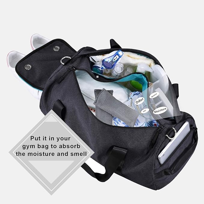 Marsheepy 6 Pack Shoe Odor Eliminator Bags, Boxing Glove Deodorizer, Absorbs Stink and Moisture, Grey Stick Odor Absorbers for Shoes, Gloves, and Sports Gear