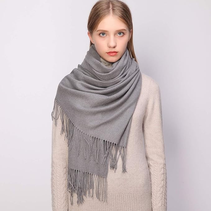 RIIQIICHY Women's Scarf Pashmina Shawls and Wraps for Evening Dress Bridesmaid Wedding Bridal Winter Warm Long Large Scarves