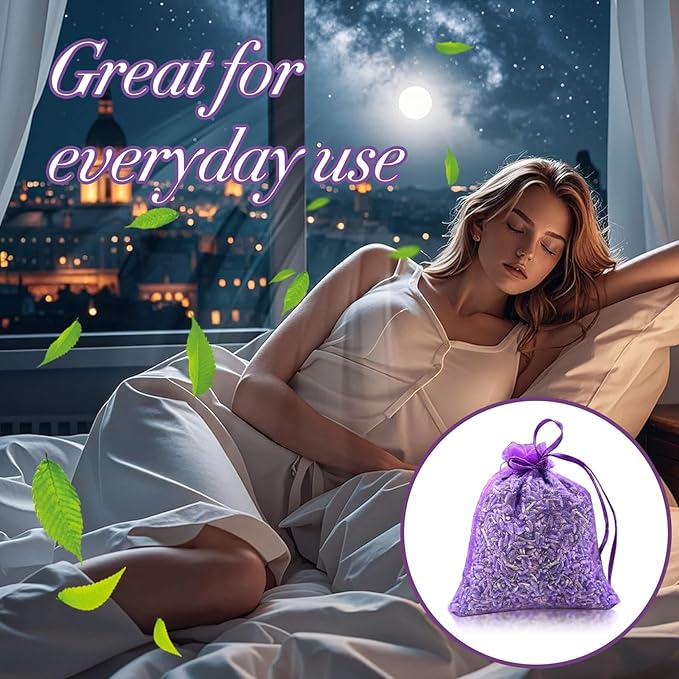 Sukh 200g Dried Lavender Buds- Organic Flowers Sachet for Drawers and Closets Flowers Bags Scents Lavender Sachet Bags Bulk
