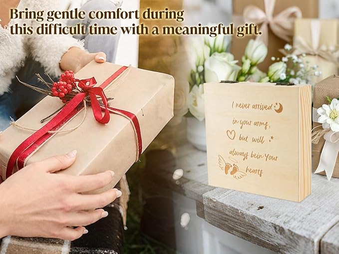 Miscarriage Memorial Box - Baby Keepsake Box for Mothers Parents, Pregnancy/Infant Loss Angel Baby Memory Loss of Baby Sympathy Gift Bereavement