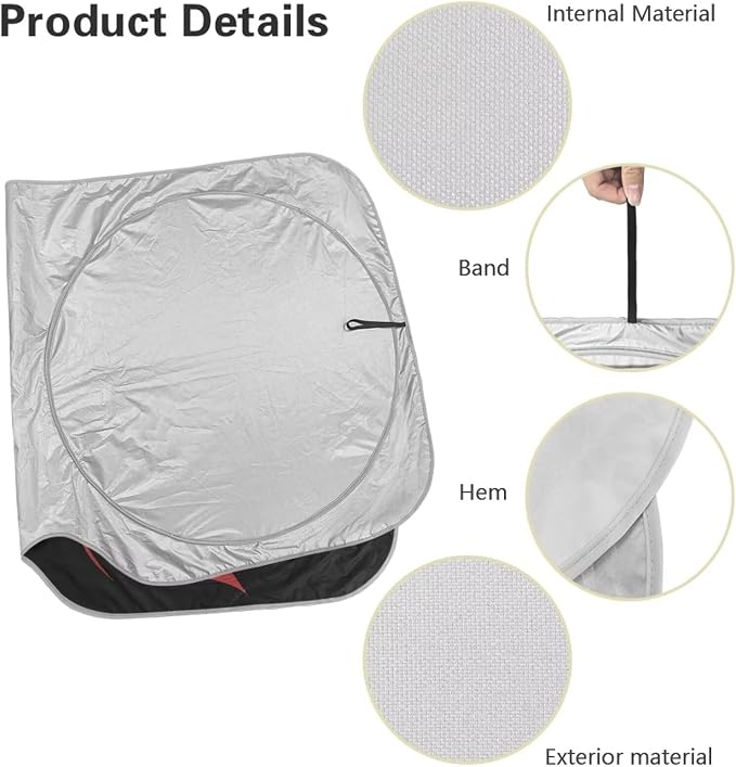 Terrifying Monster Car Sun Shade Easy to Install Front Windshield Sun Visor Protector Heatshield Keep Your Vehicle Cool,Car Accessories