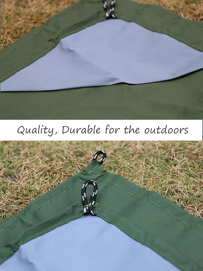 Orga'Neat Pocket Picnic Blanket, Sandproof Lightweight Pocket Camping Tarp, 55″x 39″ Foldable & Fits into Small Bag, Water Resistant Washable Quick Dry Compact Beach Mat for Outdoor Recreation
