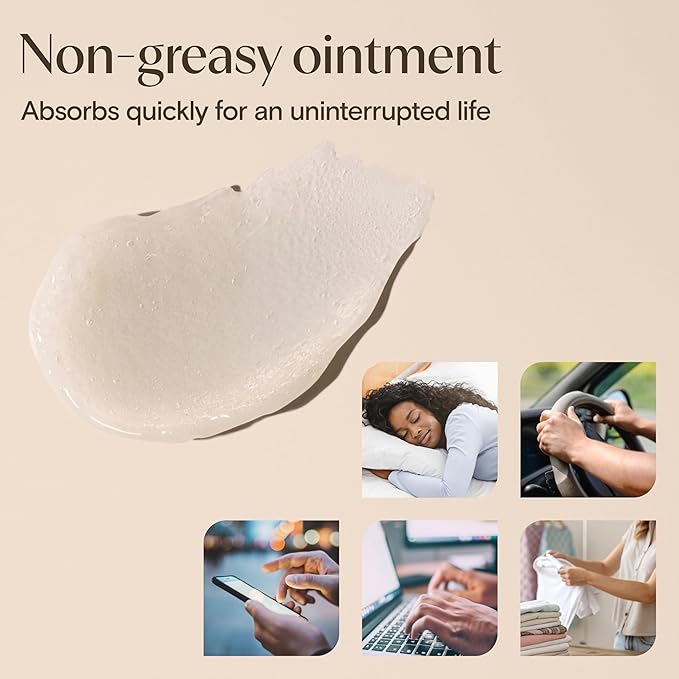 Aveeno Skin Relief Healing Ointment, Repair & Protect Extra Dry, Cracked Skin, Glycerin Protectant with Triple Oat & Shea Butter, Fragrance-Free & Non-Greasy Feel, Travel Size, 2.0 oz