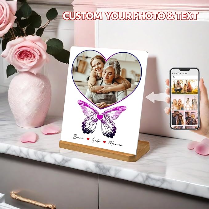 Custom Style Custom Metal Photo Prints,Customize Your own Picture Frame,Personalized Metal Picture Gift for Family and Lovers