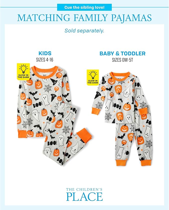 The Children's Place unisex-baby And Kids, Sibling Matching, Holiday Pajama Sets, Cotton