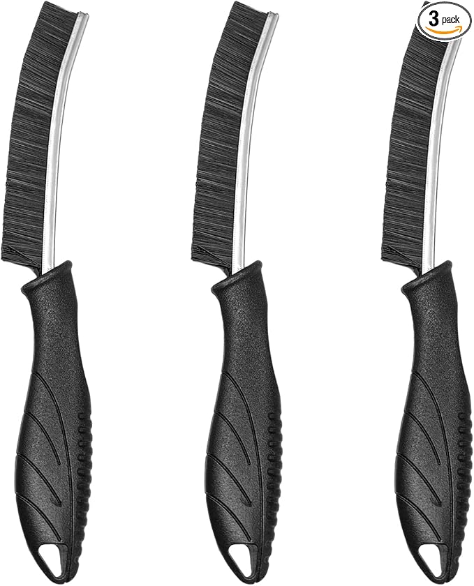 3 PCS Crevice Cleaning Brush, Hard Bristle Car Seat Gap Brushes for Deep Cleaning, Multifunctional Scrub Brush Essential Supplies for Vehicle Window Kitchen Bathroom