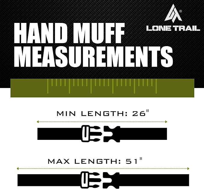 Lone Trail Hunting Hand Warmer Pouch, Hiking, and Camping with 500D Water Repellent Exterior - Hand Muff Hunting Gear 9oz Ultra Light and Adjustable, Sherpa Fleece