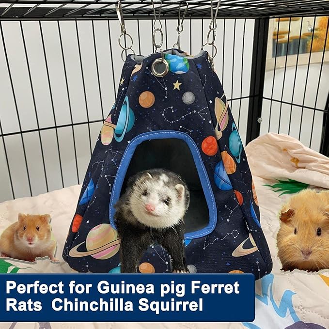 Guinea Pig Hideout Ferret Hammock, Tough Chow Mat Material, Easy to Clean, Suitable for Small Pets