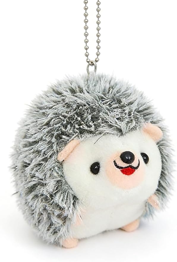 Cute Hedgehog Plush Keychain Bag Pendant, 3.93 x 3.93 Inches, Adult Accessory