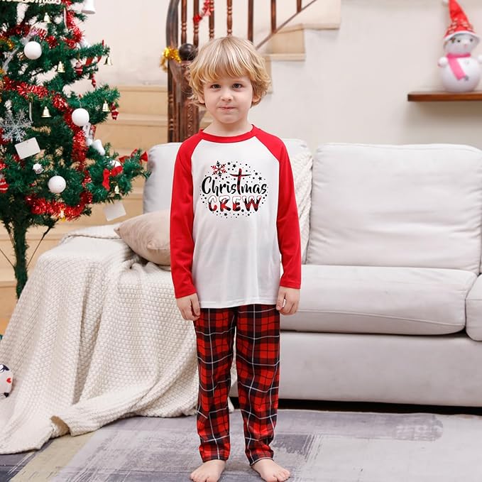 WephuPSho Christmas Family Matching Pajamas, Festive Xmas Jammies Sets for the Whole Family, Holiday Pjs Christmas