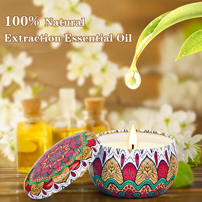 Scented Candles Gift Set, 18 Pack Aromatherapy Candle Gifts for Women, 45oz 450H Long Burning Soy Wax Jar Candles Set for Home Scented, Retro Court Style - Exclusive for Nobles