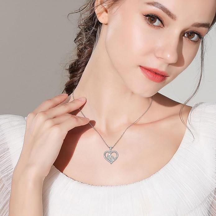 Miscarriage Necklace Gifts for Mothers 925 Sterling Silver Mommy of An Angel Pendant Memorial Jewelry Loss of Pregnancy Sympathy Gifts for Women