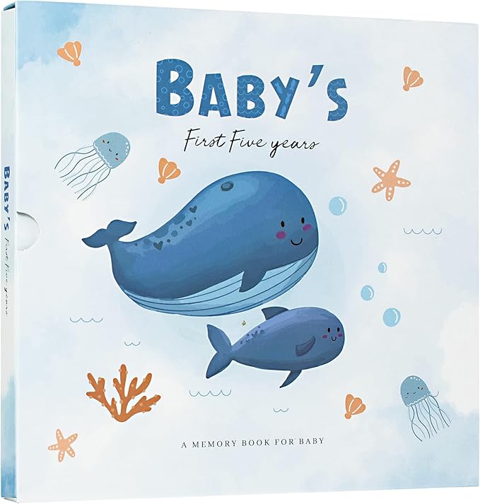 Baby Memory Book Keepsake for Boy and Girl Gifts Timeless First 5 Year Milestone Book to Record Every Event from Birth to Age 5 Gender Neutral Baby Journal Scrapbook Album
