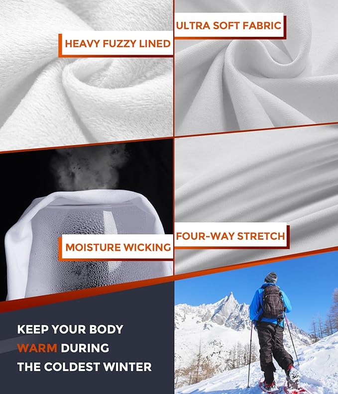 CL convallaria Thermal Underwear Long Johns Set Mens Winter Gift Hunting Gear Sport Base Layer Bottom Top