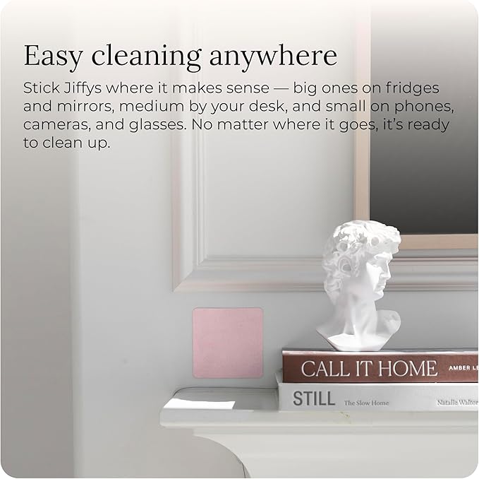Restickable Cleaning Pads – Reusable, Washable, Multi-Surface Cleaner for Home & Kitchen, Fossil Grey