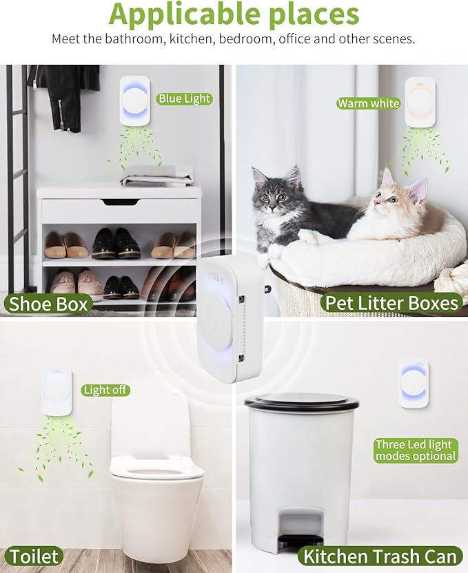 Plug In Air Purifier for Home (4 packs), Negative Ion Air purifier,Quiet Ionizers Air Freshener for home,Bathroom,Bedroom,Portable Air Purifiers for Odor,Pet smell,Mini Air ionizers
