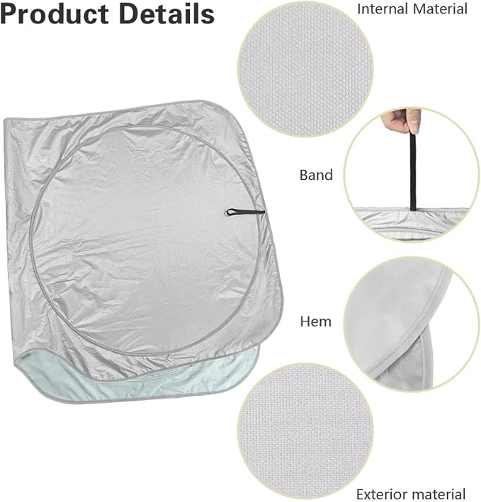 Forest Deer Car Windshield Sun Shade Foldable Front Windshield Sun Shade Easy Installation Fit Most Cars SUVs Trucks,Car Front Windshield Shade
