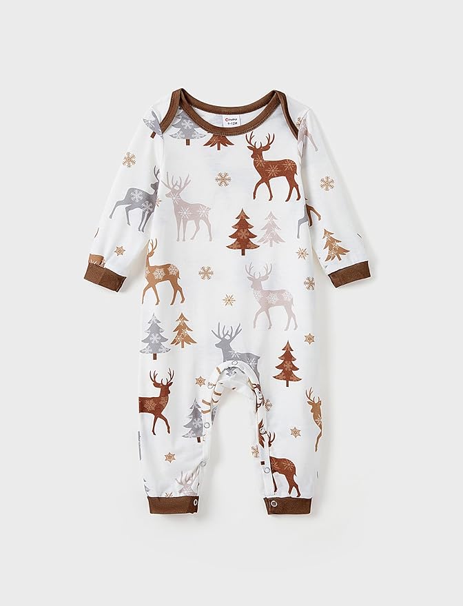 PATPAT Christmas Family Matching Pajama Sets Includes Christmas Socks - Perfect for Family Photos & Holiday Celebrations