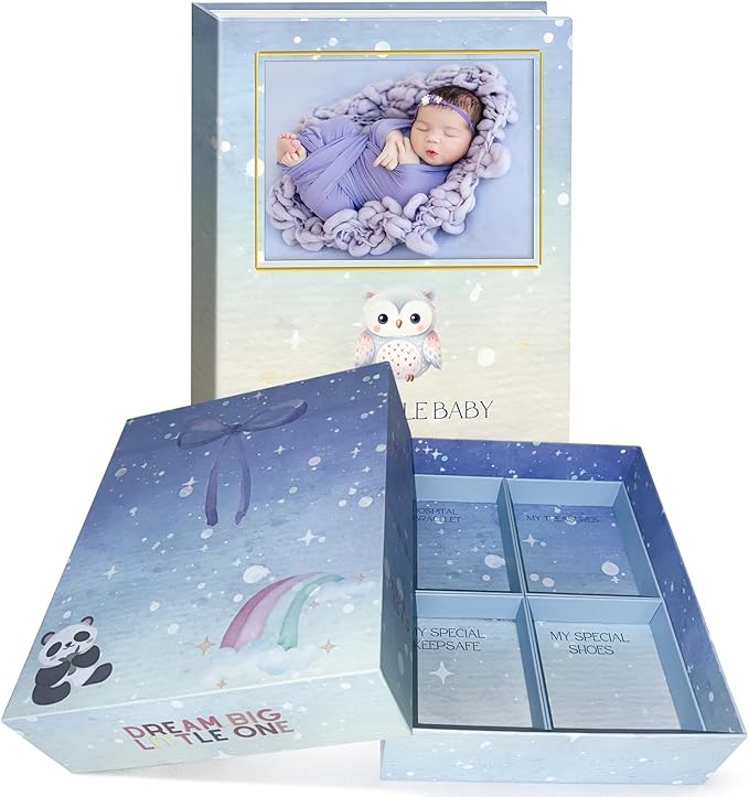 Baby Memory Book with Keepsake Box