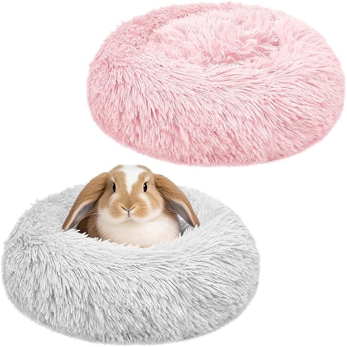 Bunny Bed 2 Pack Large Rabbit Hideout Soft & Comfortable | Small Animal Bedding, Cozy Bed Mat, Warm Hideaway, Cage Accessories for Guinea Pig